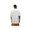 Y-3 Spliced Round Neck Drop Shoulder Short Sleeve T-Shirt Unisex Tops White IZ3127