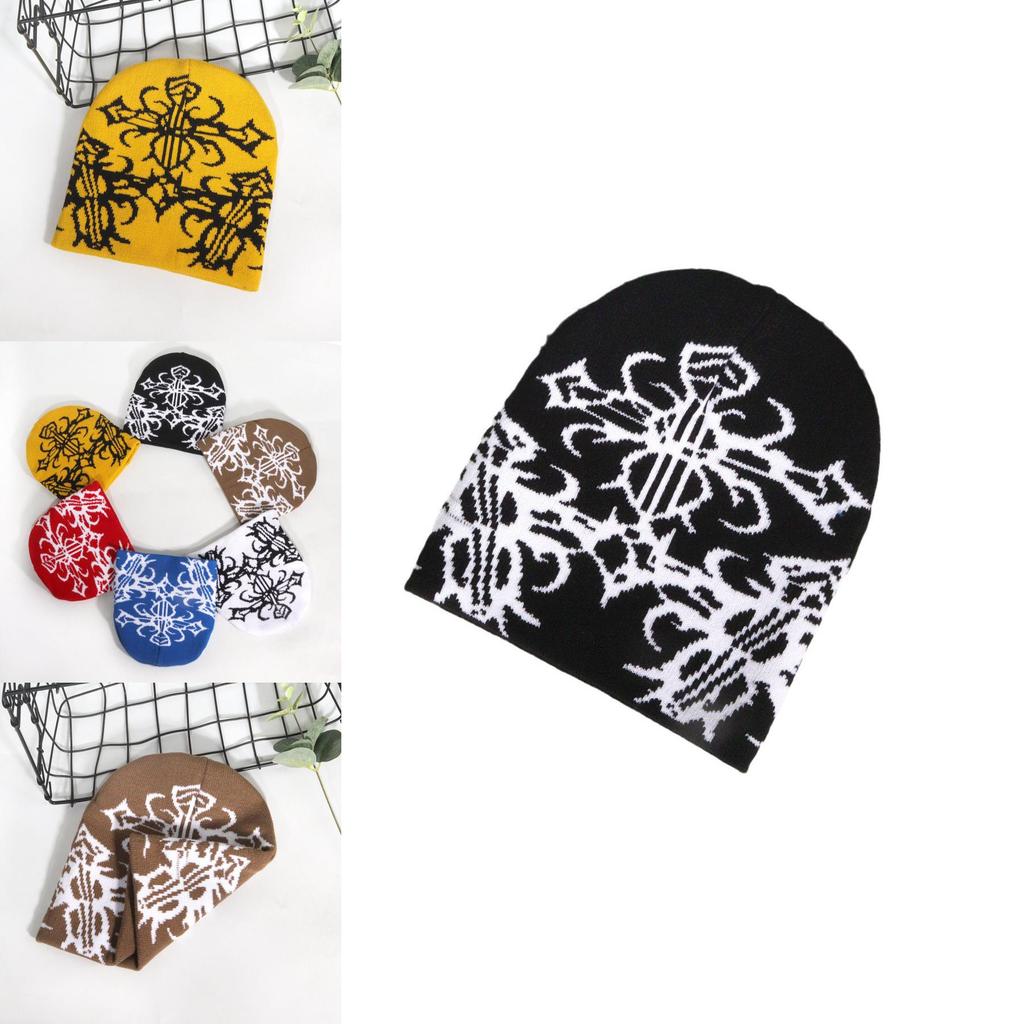 Unisex Knitted Beanie With Irregular Pattern Warm Fabric For Fall And Winter Wear