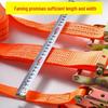 5cm Genuine Polyester Ratchet Cargo Lashing Strap - Durable Non-Extendable Tie-Down Webbing