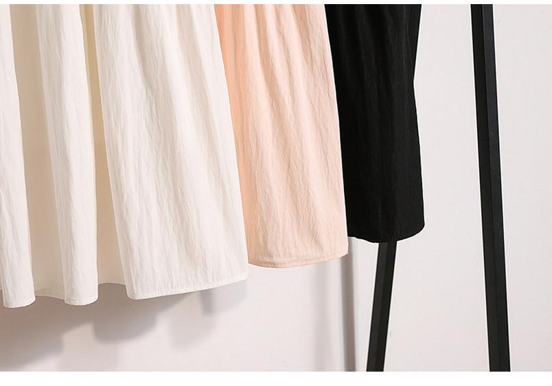 Plus Size Pink Summer A-Line Skirt with Sweet, Slimming Waist-Cinched Layers