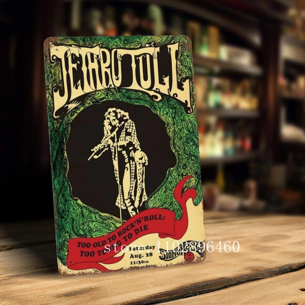 Jethro Tull Metal Plaques & Signs wall decor Vintage Tin Signs Captain Metal Poster Decor for Bar Pub Club Wall Decoration