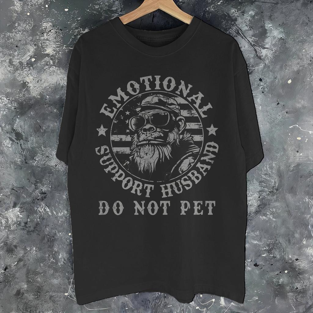 Emotional Support Ehemann Nicht streicheln T-Shirt Für Unisex Wounisex Geschenk T-Shirts 100% Baumwolle Kleidung