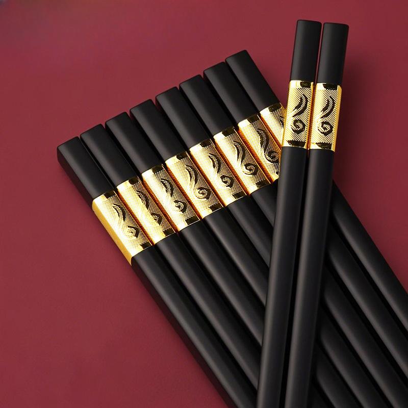 High-end Alloy Chopsticks and Tableware for Household Use Disinfection Chopsticks High-temperature Resistant Chopsticks