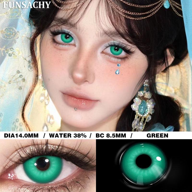 FUNSACHY 1 pár Bláznivé Cosplay Kontaktní čočky pro Oči Anime Hraní Rolí Kontaktní Čočka Kosmetická Barevná Vícebarevná Zornička