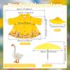 Raincoat Porch Goose Outfit Umbrella Hat Set Waterproof Summer Lawn Goose Clothes Outdoor Garden Decor Statue Dress Up