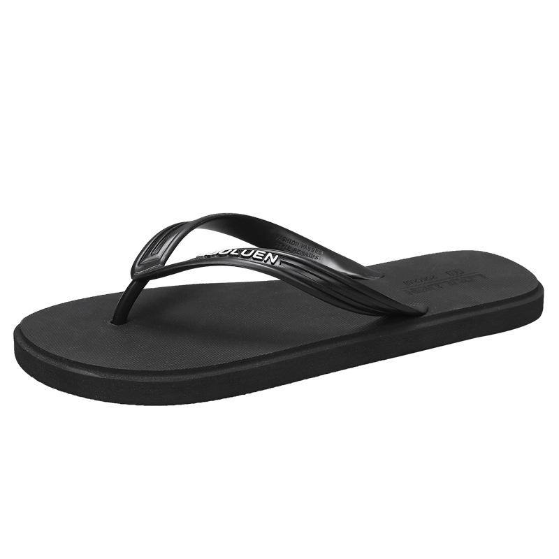 New summer beach flip-flops men's Korean version trend pinch feet fashion outer wear slippers men's summer personality pvc sandals