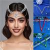 Shining Wedding Rhinestone Headband Solid Color Hair Comb Exquisite Women's Headwear  Wedding