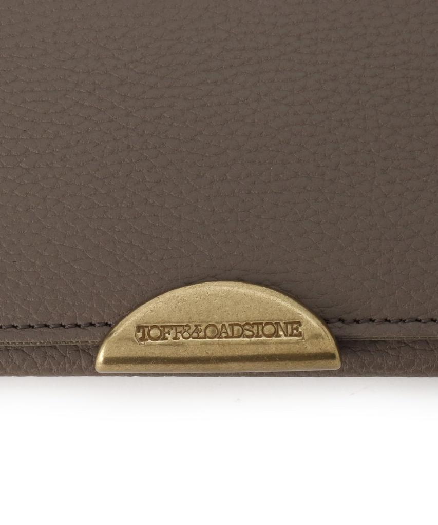 And Business Card Case Light Shrink Business Card Holder Card Case Cowhide One Size Etoupe Greige [Toff Lodestone]