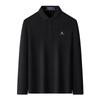 MONTAGUT Men's Autumn/Winter 100% Cotton Pique Long-Sleeve Polo Shirt