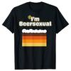 Im Beersexual Bierliebhaber Wortspiel Trinken LGBTQ T-Shirts Herren Mode Print T-Shirt Locker Übergröße Streetwear Hip Hop Unisex T-Shirt