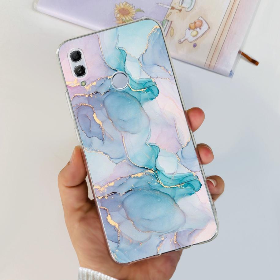 For Honor 10 Lite Case Honor 10i Shockproof Cover HRY-LX1T HRY-LX2 Stylish Flower Soft Silicone Clear TPU Funda For Honor10 Capa