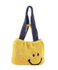 Cuco SMILEY 2-Henkel Versteckte Korb Schultertasche, Damen, Gelb (034)