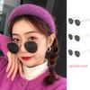 2PCS Polarized Minimalist Round Metal Sunglasses Women Men Fashion Simple Luxury Sun Glasses Go Out Driving Male Female Glasses