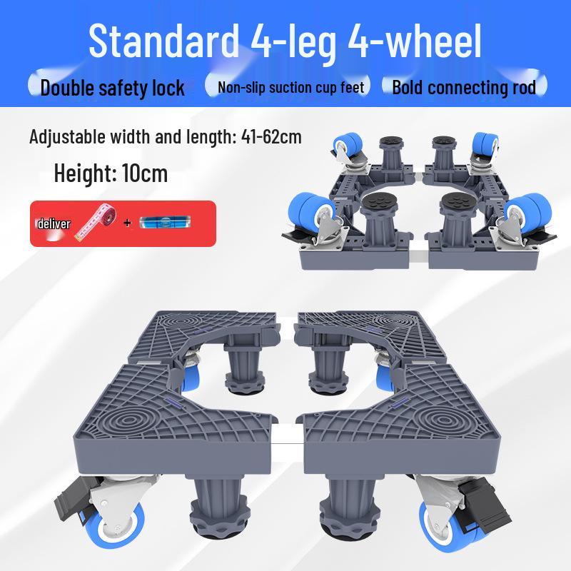 Suport de bază reglabil pentru mașină de spălat cu depozitare