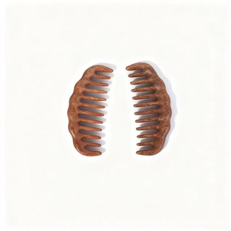 Handmade Unisex Multi-Tooth Wave Massage Comb - Unique Shape
