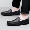 New Men's Genuine Leather Loafers: Breathable, Soft Sole Slip-on Casual Driving Shoes