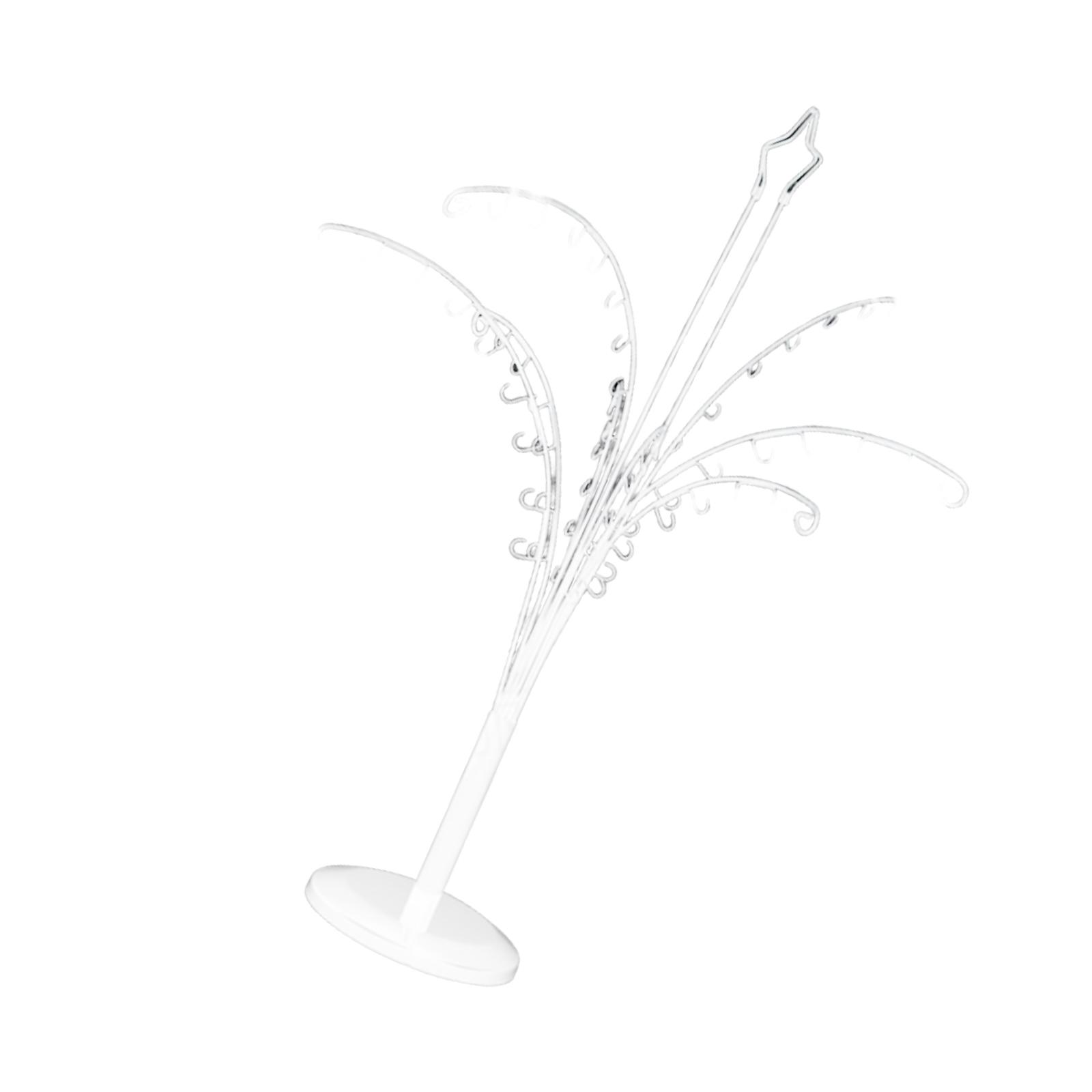 

Практичная подставка-дерево для демонстрации ювелирных изделий, съемная подставка для аксессуаров для эффективного хранения браслетов и брелоков белый