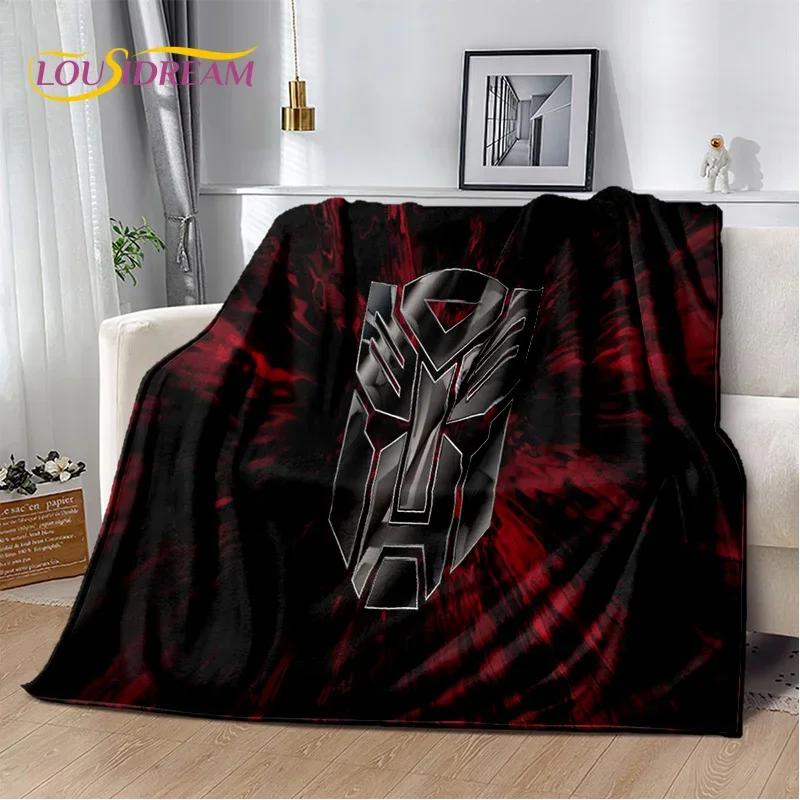 Cartoon T-Transformers Autobots Soft Flannel Blanket for Beds Bedroom Sofa Picnic,Throw Blanket for Cover Outdoor Leisure Gift