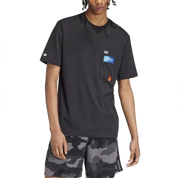 

adidas Футболка с коротким рукавом Remoji Pocket Graphic XS