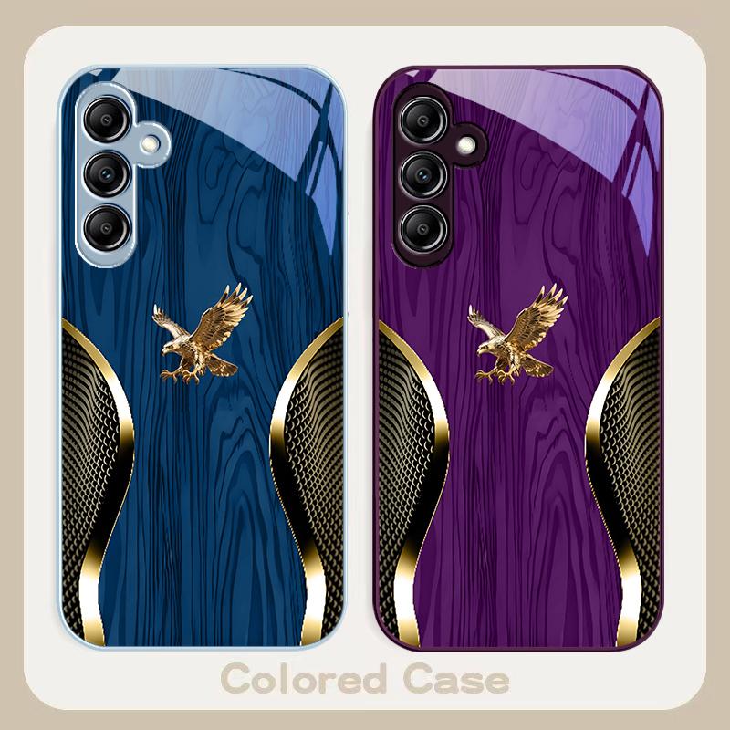 Noble Golden Eagle Ring For Samsung A20 30 22 23 24 25 26 31 32 A33 34 35 42 50 51 52 53 54 55 56 70 71 72 73 glass phone case