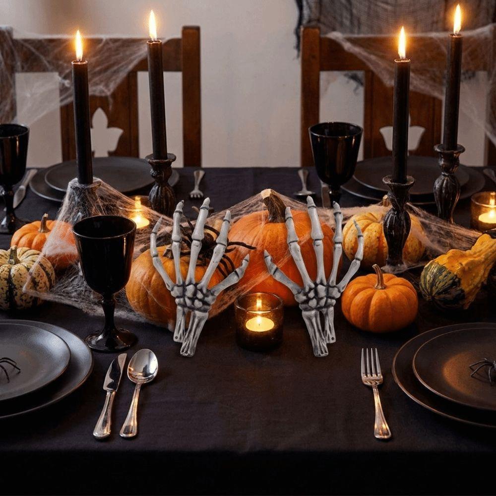 Lightweight Skeleton Hand Realistic Size Scary Props Plastic Hand Ornament Haunted House