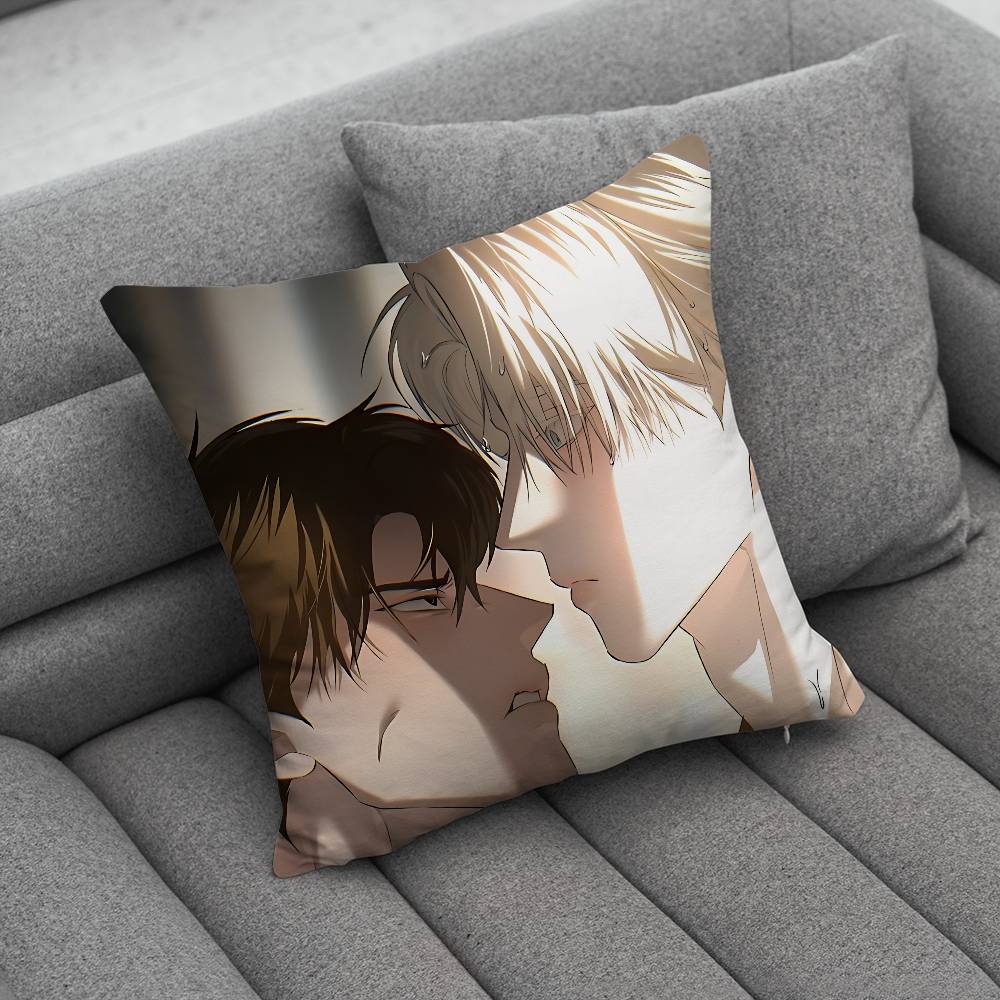 Manga CCodename Anastasia Pillow Case Square DoubleSided Printing Short Plush Sofa Cushion Cover Bedroom Bedside Pillow