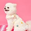Giorno di San Valentino 1 pezzo Vestito per Animali Domestici con Stampa a Cuore e Bordi Arricciati per Cani per l'Estate
