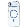 For iPhone Air Magnetic Case Clear PC Phone Back Cover with Metal Buttons