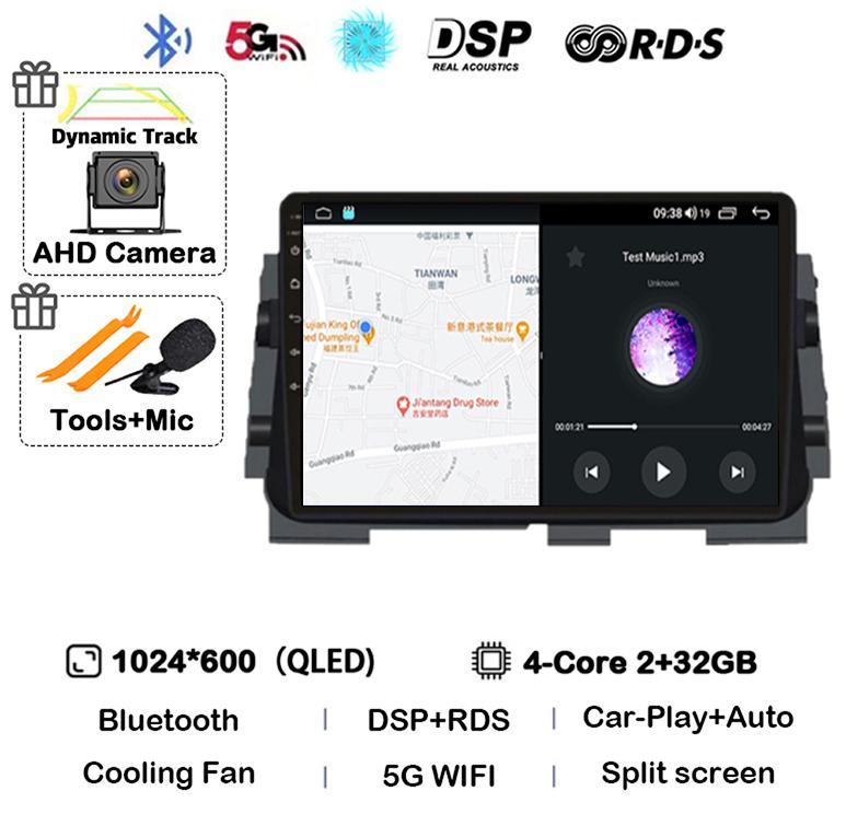 

Android 14 Wireless Carplay+Auto For NISSAN MICRA KICKS 2017 2018 2019 Car Radio Multimedia DSP Video Player GPS Navi 360 Camera