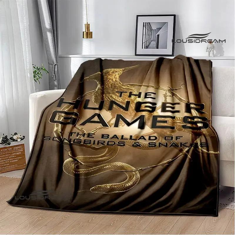 The Hunger Games Print Deka Flanelová deka Domácí cestovní deka deka tenká deka Teplá deka dárek k narozeninám