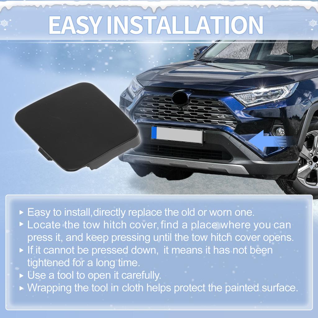 UXCELL Left Front Car Tow Hook Cover Cap for Toyota RAV4 2019-2025 No.5243842901