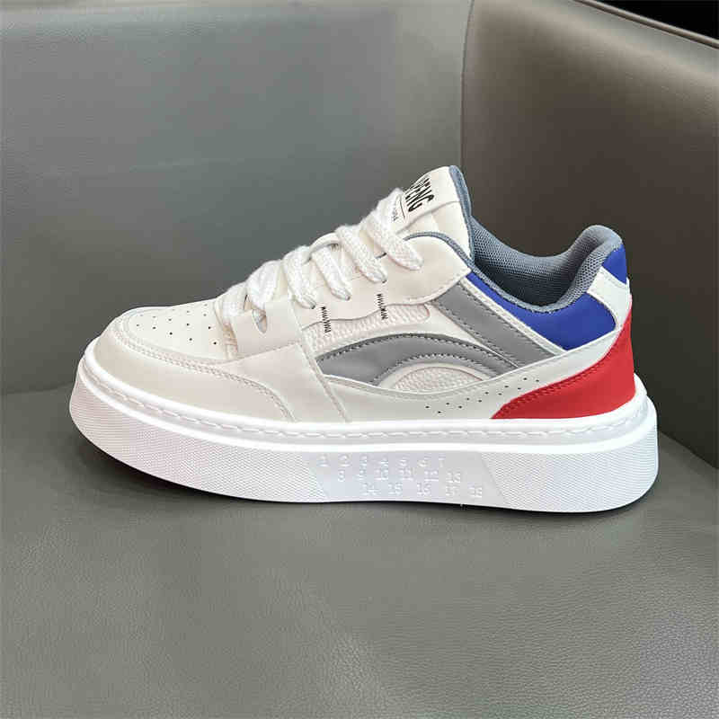 

Новые мужские классические модные низкие кроссовки для скейтбординга на толстой подошве, удобные кроссовки для баскетбола на мягкой подошве 41 белый/синий