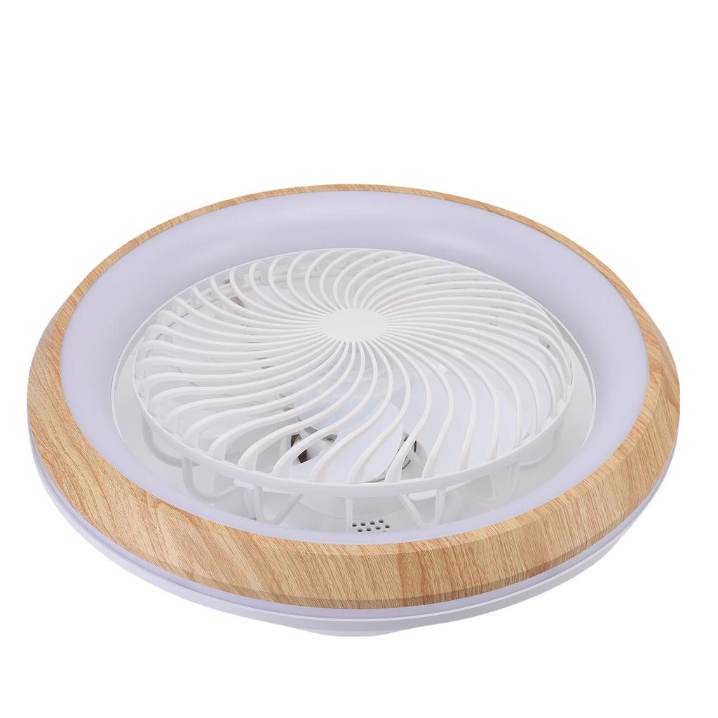 LED Ceiling Fan Light 360 Degree Rotating APP Control Stepless Dimmable Flush Mount LED Chandelier with Timing Remote