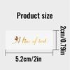 30-240Pcs Custom Text Rectangle Transparent Golden Foil Stickers, Personalized Wedding Labels, Customized Birthday Stickers,