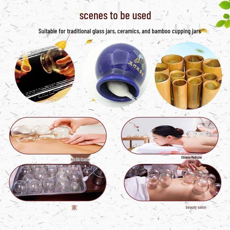 Cupping Fire Torch: Burn-Proof, Anti-Scald Alcohol Lighter with Cotton Swab Bottle