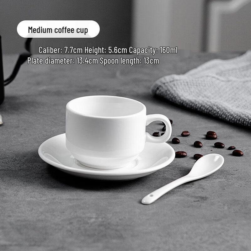 Qiwei Ceramic Cappuccino & Espresso Coffee Cup Set