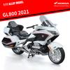 1/11 Honda Gold Wing GL800 2021 Alloy Die Cast Motorcycle Model Vehicle Collection Sound and Light Off Road Autocycle Toys Car
