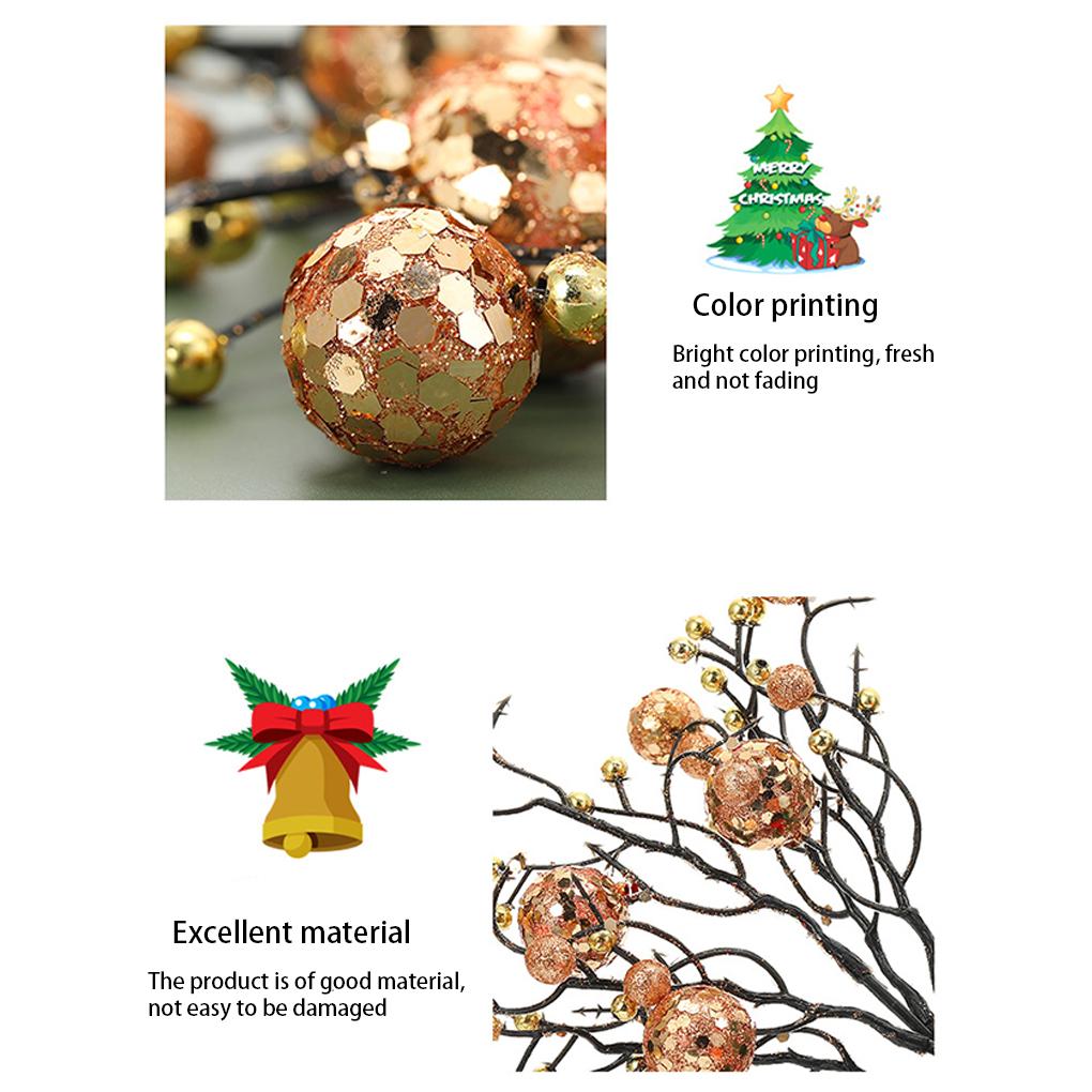 Weihnachten Künstliche Beeren Kunststoff Blume Zweig Simulation Schlafzimmer Kamin Hochzeit Weihnachten Baum Dekoration Ornamente