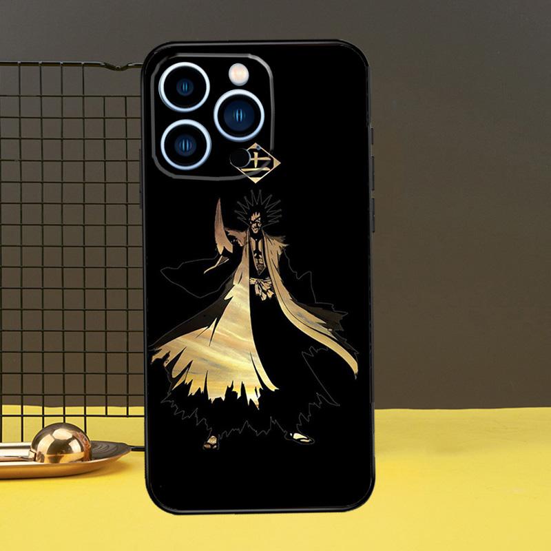Ichigo Kenpachi Bleach Manga Anime Protective Cover For iPhone 11 14 12 13 Pro Max Mini X XR XS Max 7 8 Plus SE 2020 Phone Case