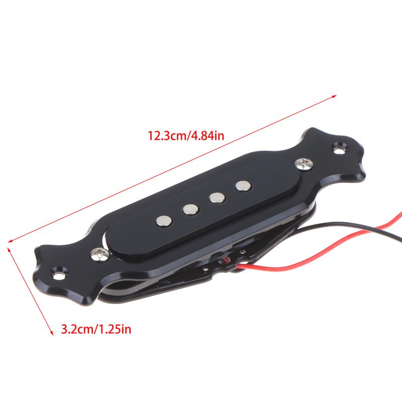 Elektrische Gitarre Tonabnehmer Q84C Schallloch Vorverdrahtet Aktiver Tonabnehmer 4 Saiten Für Zigarrenkisten Gitarre Teile Zubehör