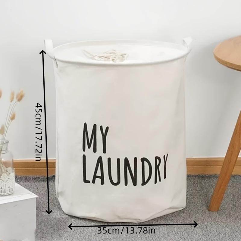 1pc/Household Laundry Basket, Large Capacity, Foldable Dirty Clothes Storage Basket, Dormitory Clothing Storage Basket