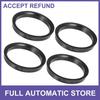Set de 4 Inele Centrare Jantă Auto Universale din Plastic 73.1mm la 63.3mm Negre
