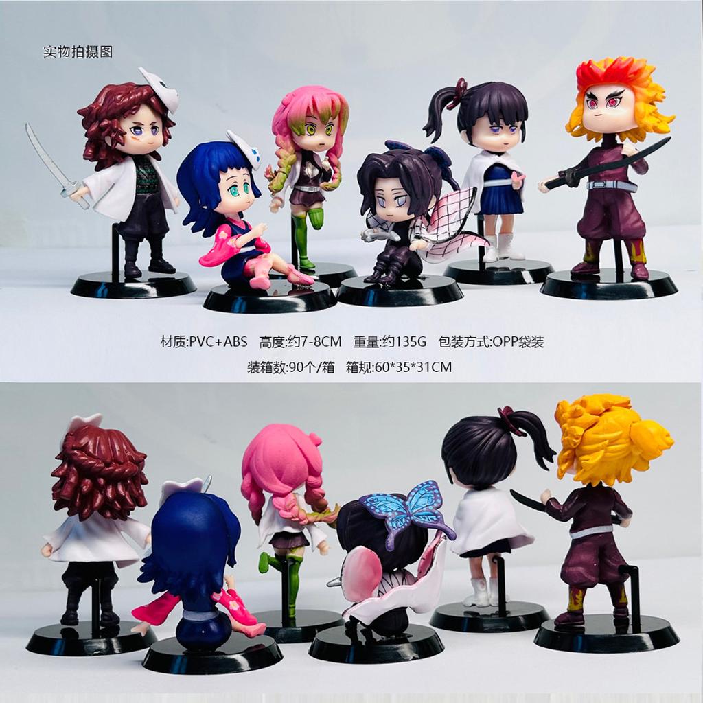Figure di Nezuko Kimetsu no Yaiba Demon Slayer Mascotte Anime Piccola Esplosione Trasformazione Demone di Sangue Giocattolo da Collezione