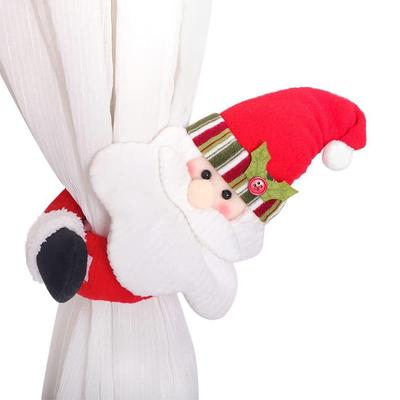 New Snowman Curtain Clasp Santa Claus Easy To Use Band Tiebacks Durable Curtain Clip Holders