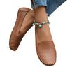 Solid-color retro women's flat loafers are trendy, comfortable and low-heeled