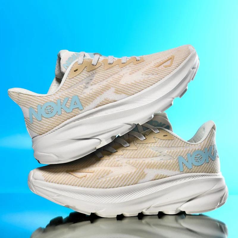 Men's Running Shoes Race Outdoor Breathable Couple Non-Slip Jogging Cushioning Luxury Shoes Trainer Sneakers Mesh Off-road Shoes
