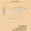 New Chi-buy LED Neon Goodvibes USB Powered Neon Signs Night Light 3D Wall Art & Game Room Bedroom Living Room Decor Lamp Signs