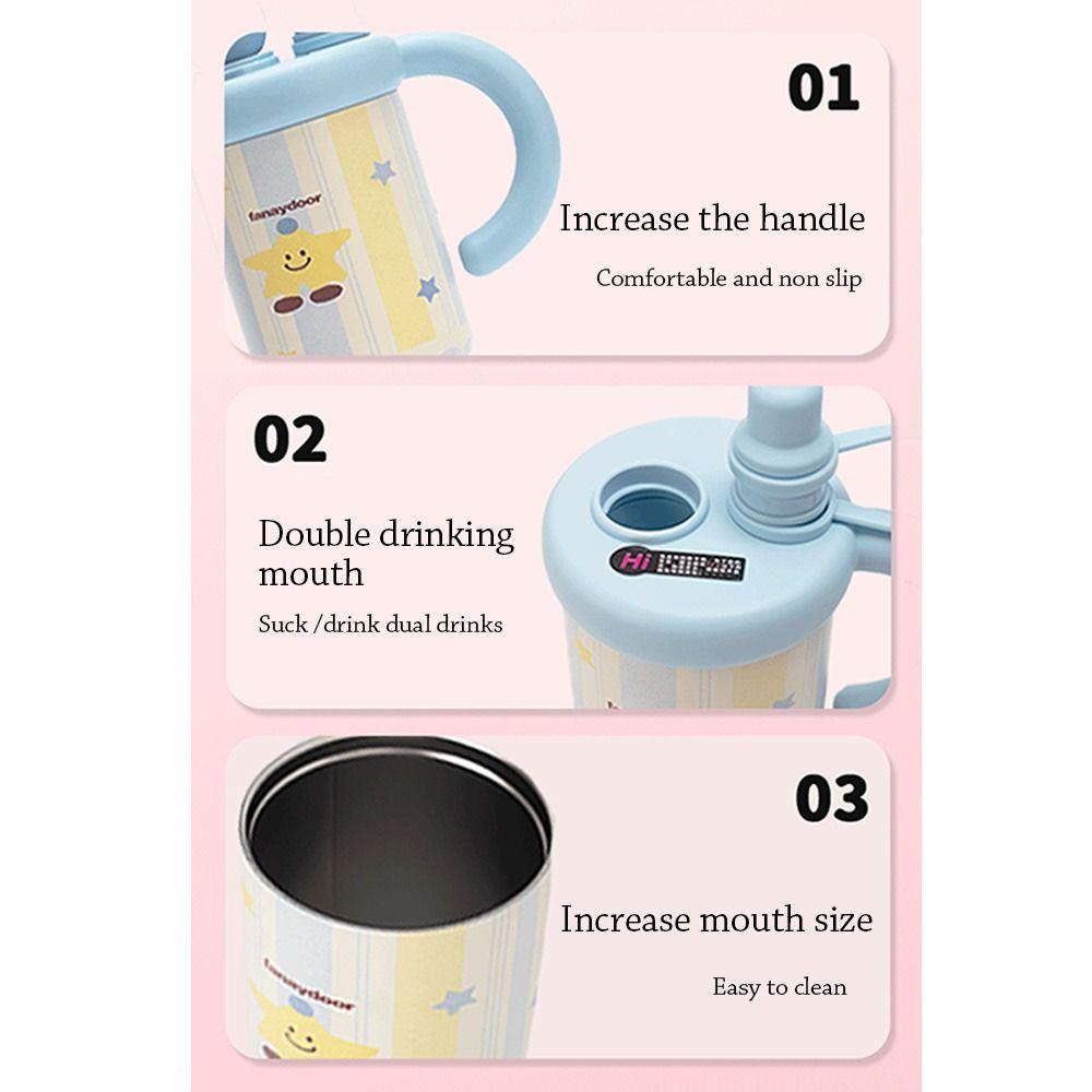 Leak-proof Coffee Cup Stainless Steel Thermal Coffee Mug Fashion Insulated Water Bottle  Travel