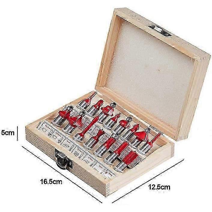 110V Hand Palm Router Tool Kit, 800W Power with 30000RPM High Speed, Includes 15 1/4" Router Bits Set