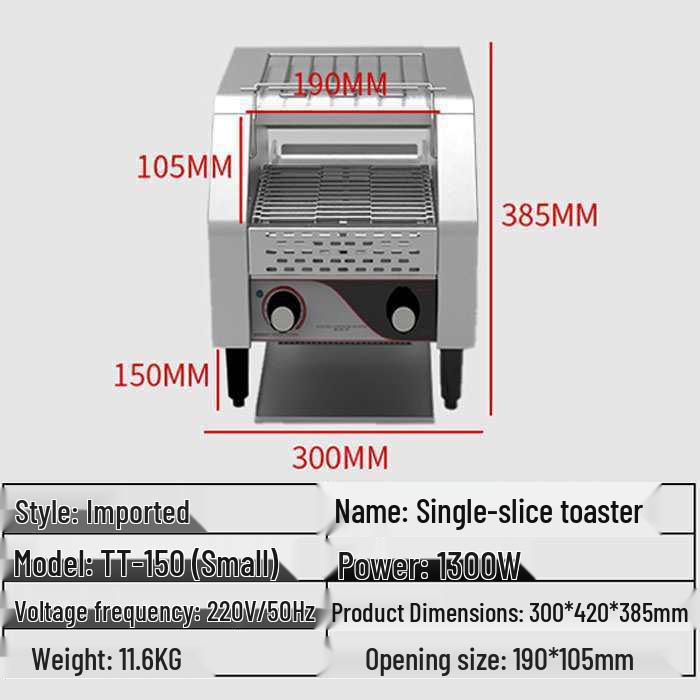 Commercial Toaster Oven: 4-Slice & 6-Slice Bread Maker for Home Use—Perfect for Toasting, Sandwiches, Breakfast, Baking, and Roujiamo
